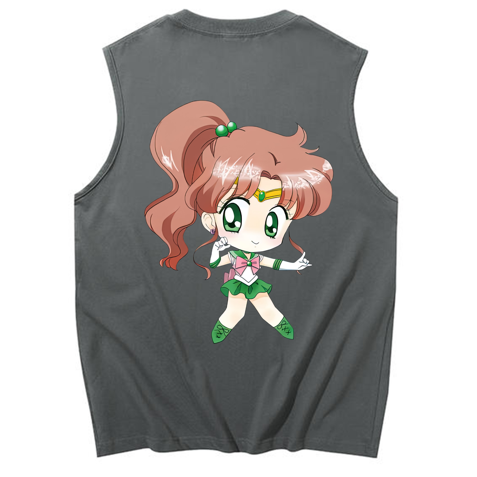（画像用） 美少女戦士セーラームーン 木野 まこと きの まこと Sailor Moon Kino Makoto （セーラージュピター；Sailor Jupiter） コットン100％タンクトップ（背面プリント）